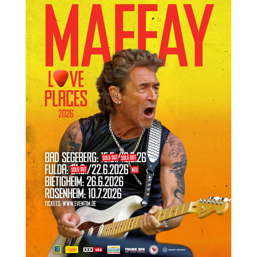  Love Places 2026: Zusatzkonzert in Fulda! – Peter Maffay Motiv 